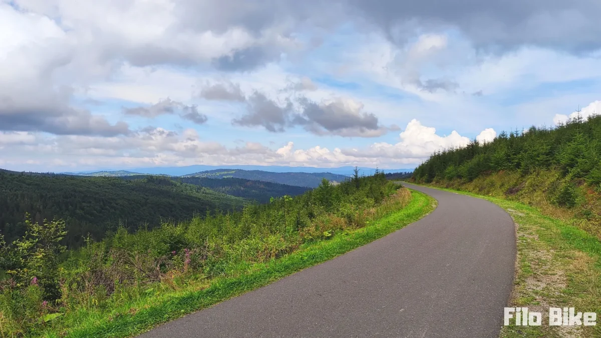 Zjazd w kierunku granicy z Polską.