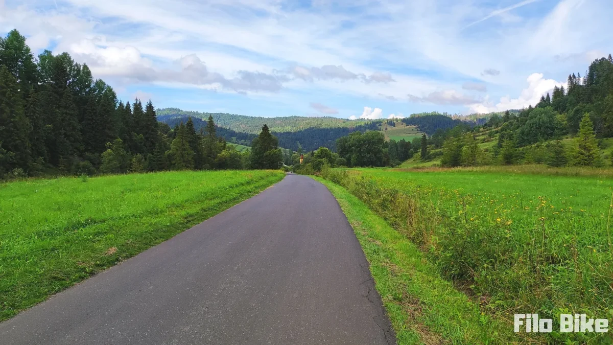 Zjazd w kierunku granicy z Polską.