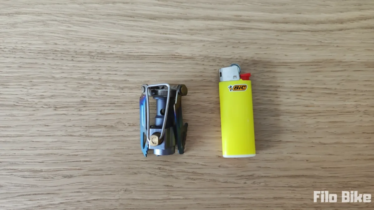 Rozmiar złożonej kuchenki turystycznej BRS 3000t